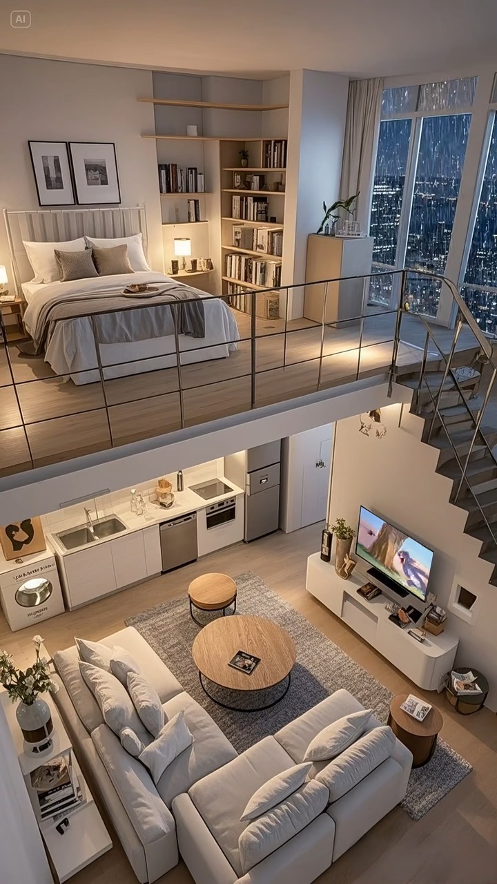 Tự nhiên thấy tiếng mưa rơi cũng hay 🩵 #decor #phongngu #phongxinh # ...