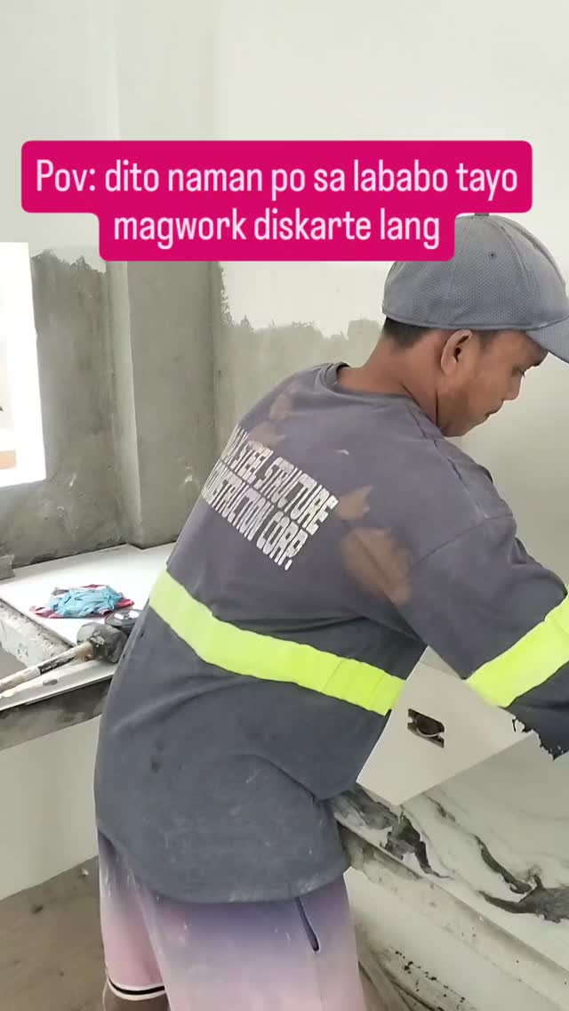 Dito nama sa lababo tayo magwork diskarte lang #work #construction # ...