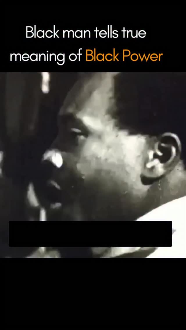 Black man tells true meaning of black power | African and Black
