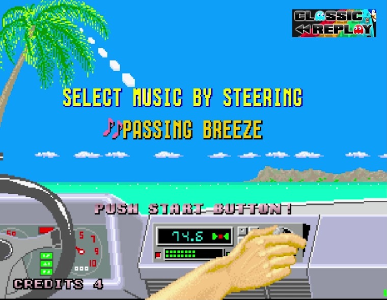 You know that game Outrun? It's like, 'Why's there a blonde in the