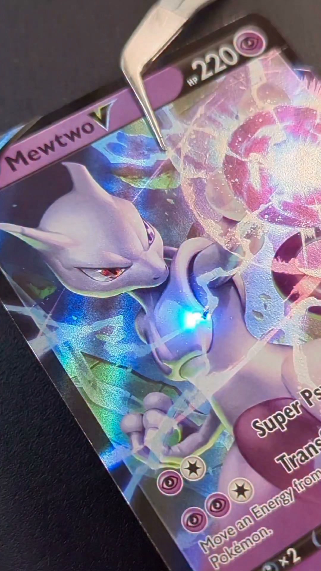 mewtwo pokemon card v 072/078 PSA 9 – Zapp! Comics Colorless Retreat Cost Mewtwo VSTAR SAR - VSTAR