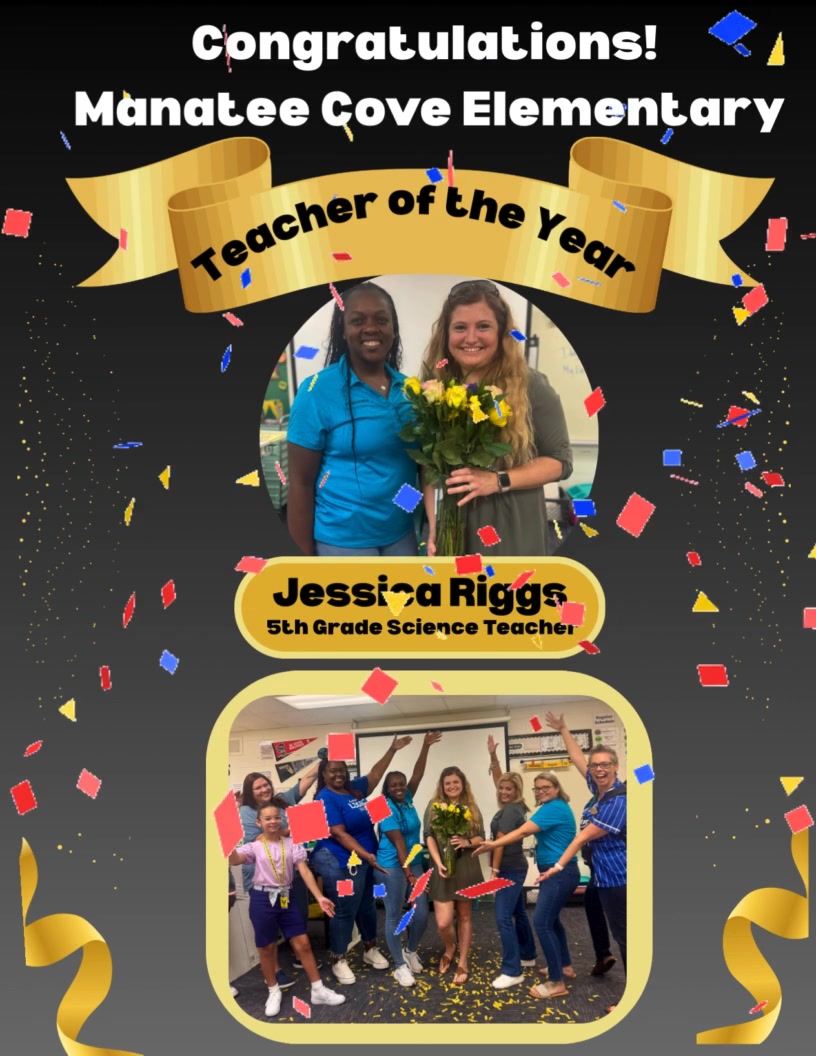 Congratulations to Manatee Cove Elementary's Teacher of the Year ...