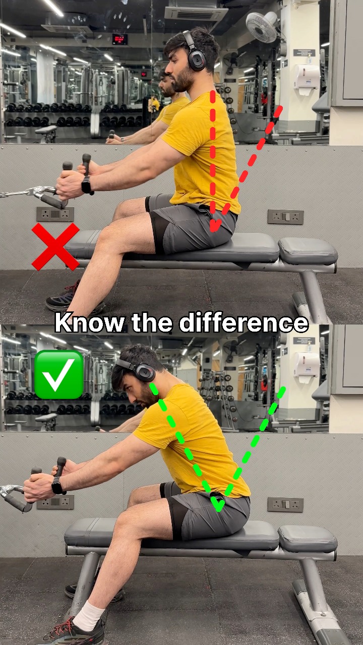 How to properly perform a Seated cable row exercise #gymmotivation # ...
