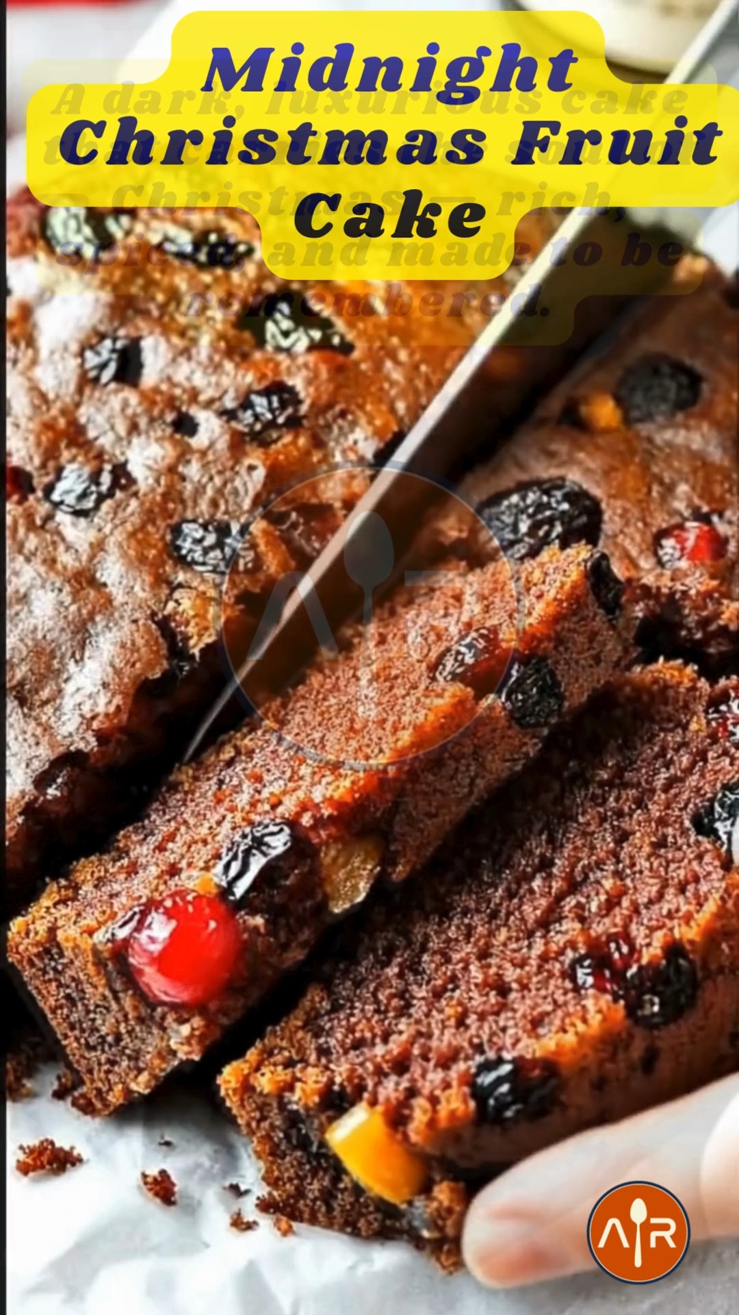 🍒 Midnight Christmas Fruit Cake – Don’t Lose This Recipe. “A slice to ...