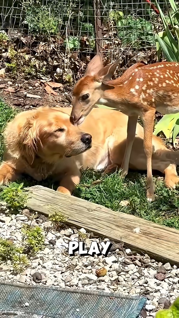The orphaned fawn who grew up with dogs ️ #deerhunting | Wonderful ...