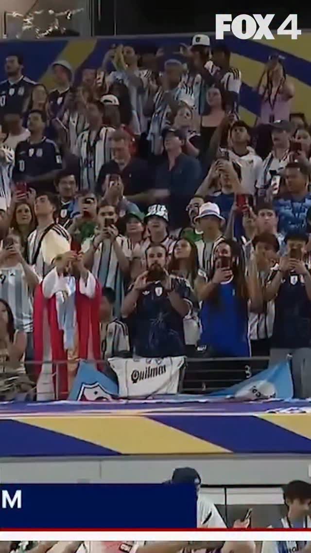 The crowd inside Dallas Stadium erupted when Lionel Messi led