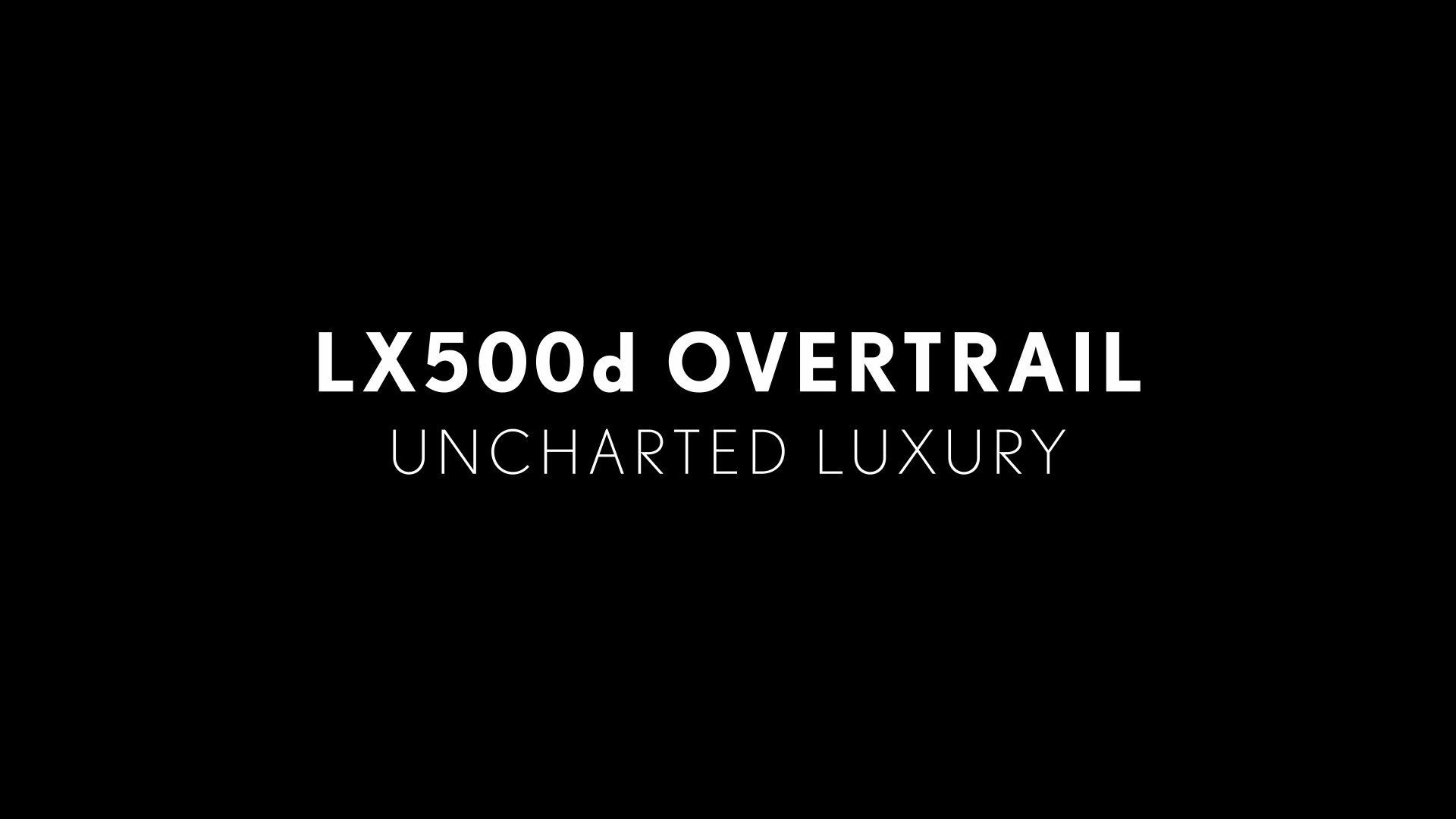 The flagship luxury SUV - Lexus LX 500d blends commanding power 