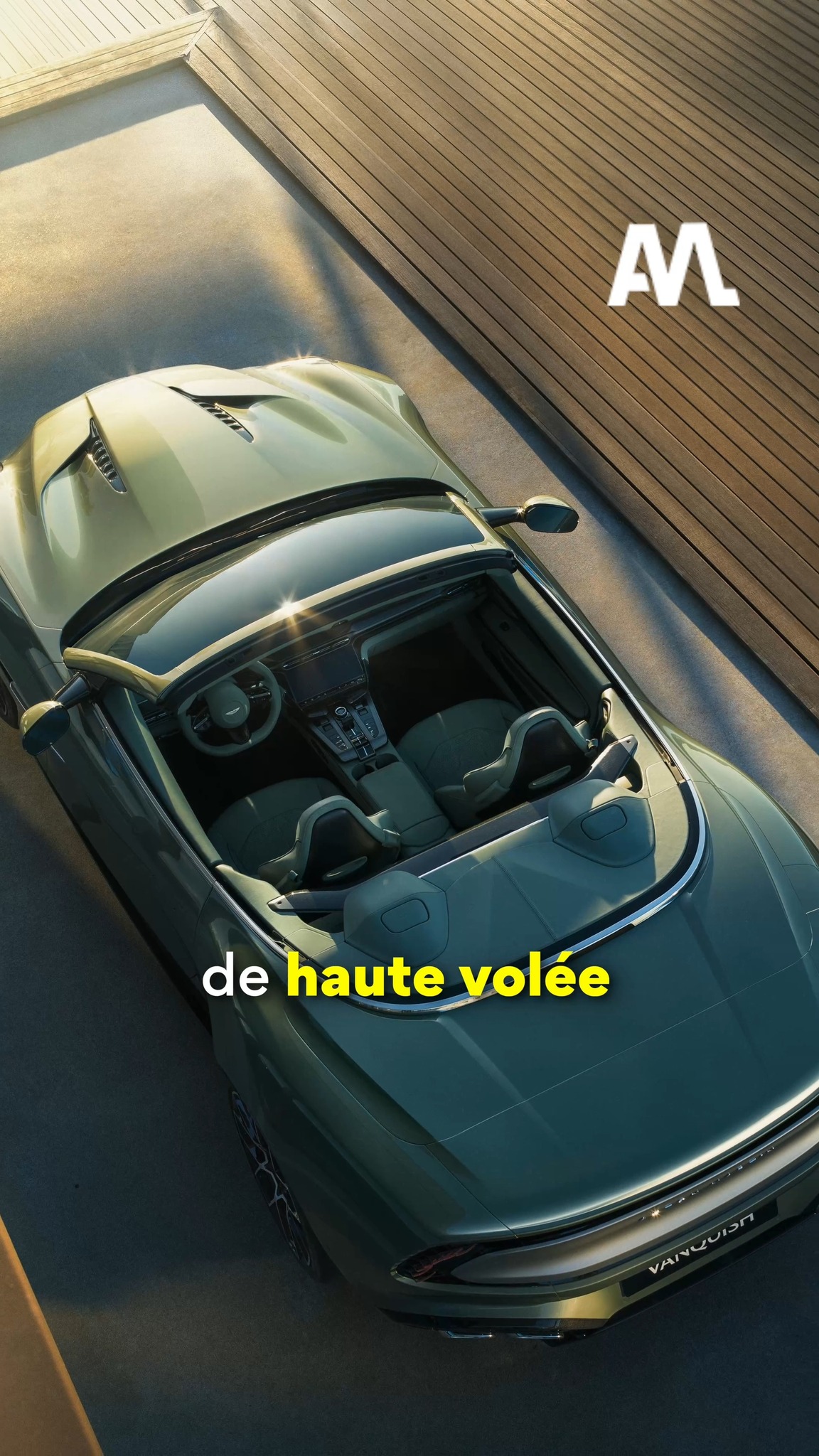 Aston Martin vient de présenter son dernier roadster, la Vanquish ...