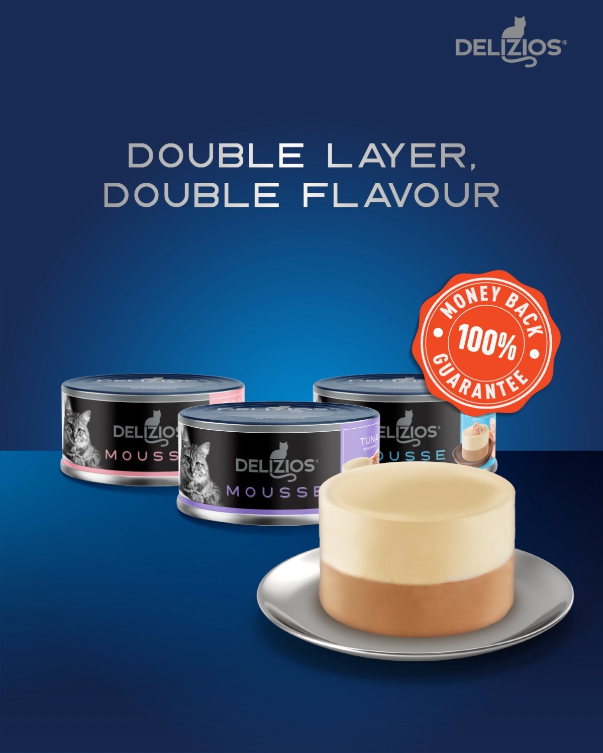 It's Mousse O'Clock! 🕰️ Double Layer, Double Flavour - Rich, creamy ...