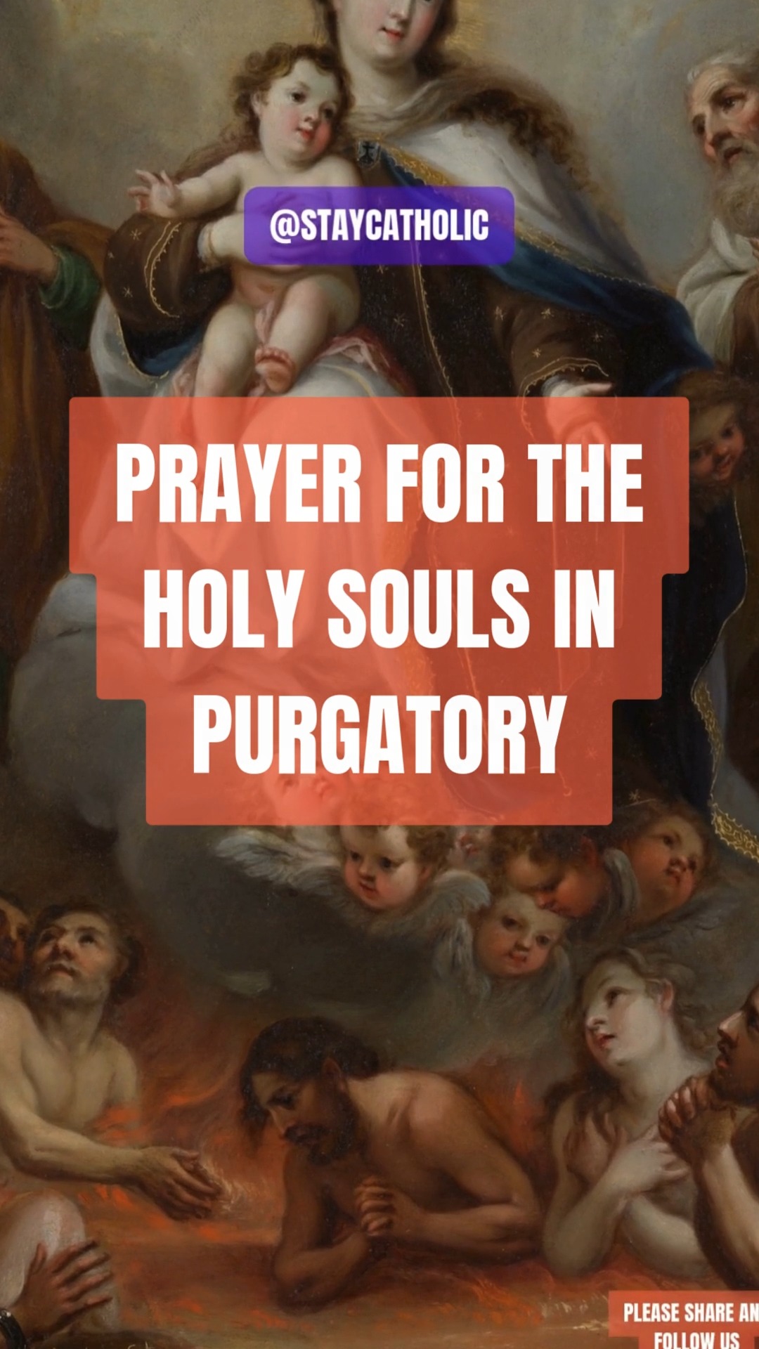 PRAYER FOR THE SOULS IN PURGATORY | Catholic and Proud | Facebook
