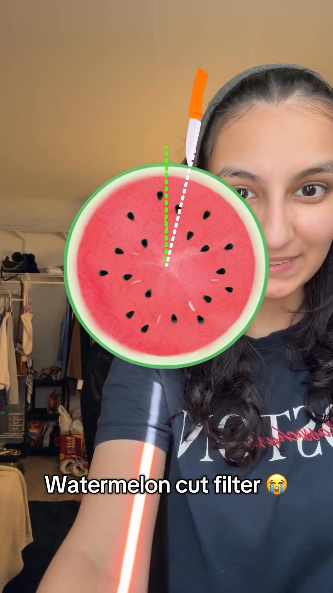 Watermelon cut filter is impossible 😭 #viral #filter #impossible # ...