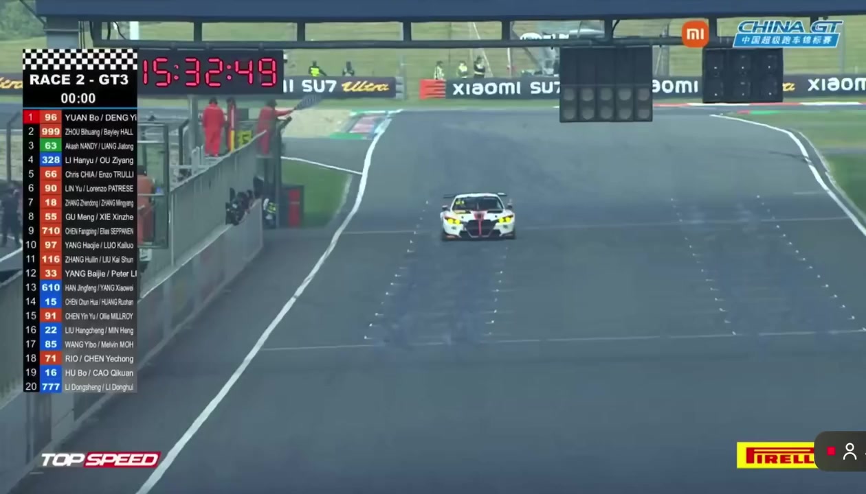 Wang Yibo & Melvin Moh no.85 finished at the 4th position in GT3 