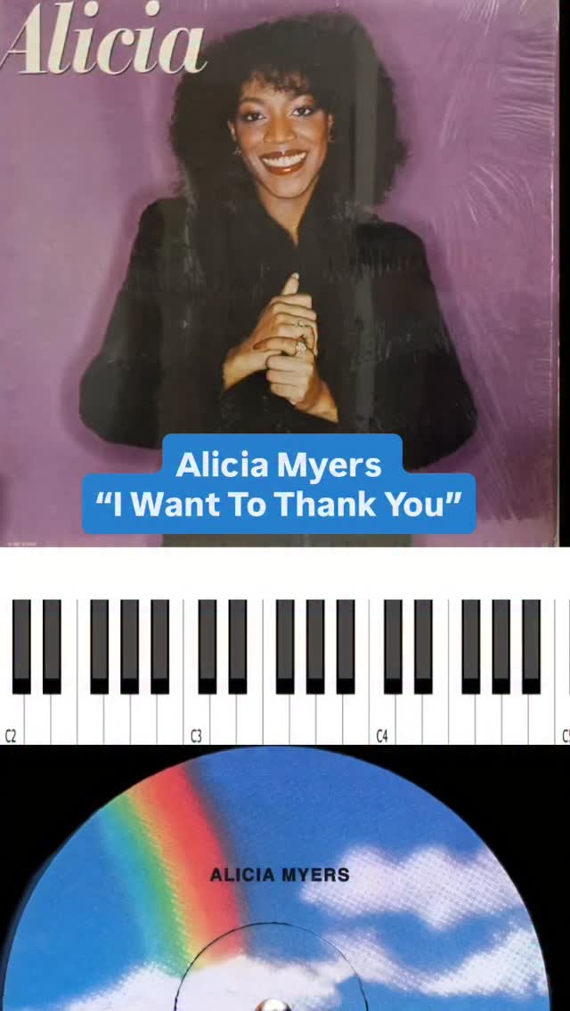 Alicia Myers “I Want To Thank You” Chords 🔥🎹🔥 Free MIDI + Chord