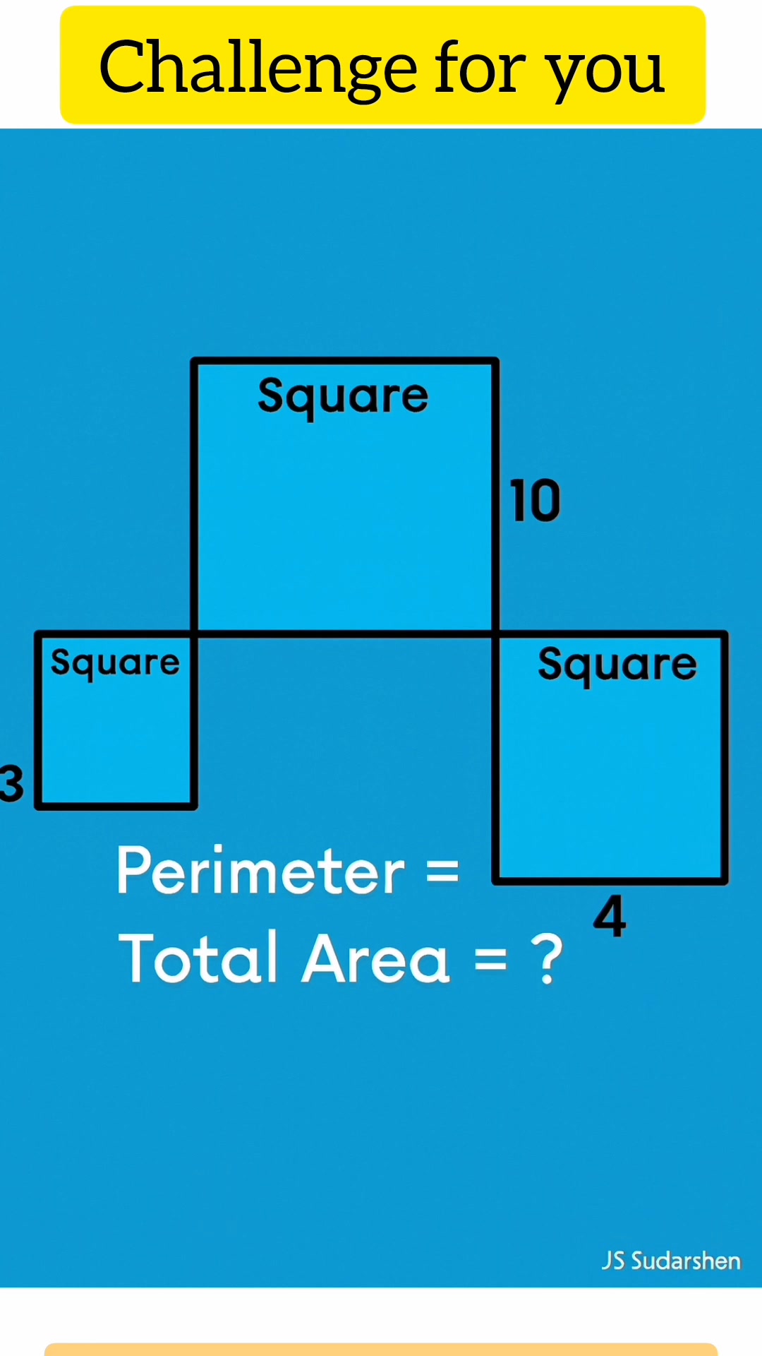 Unlock the secrets of this viral geometry challenge! Three squares, one ...