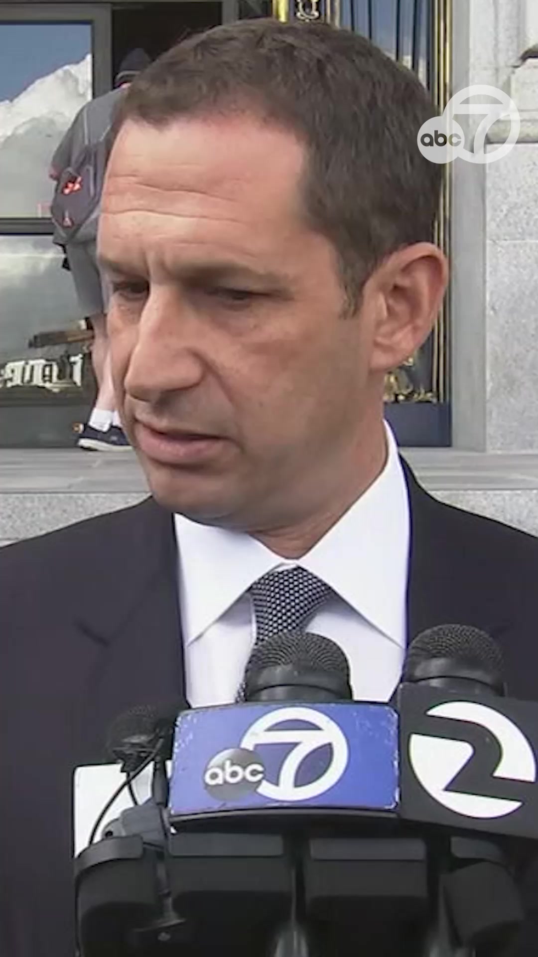 San Francisco Mayor Daniel Lurie spoke after the fallout from the city ...