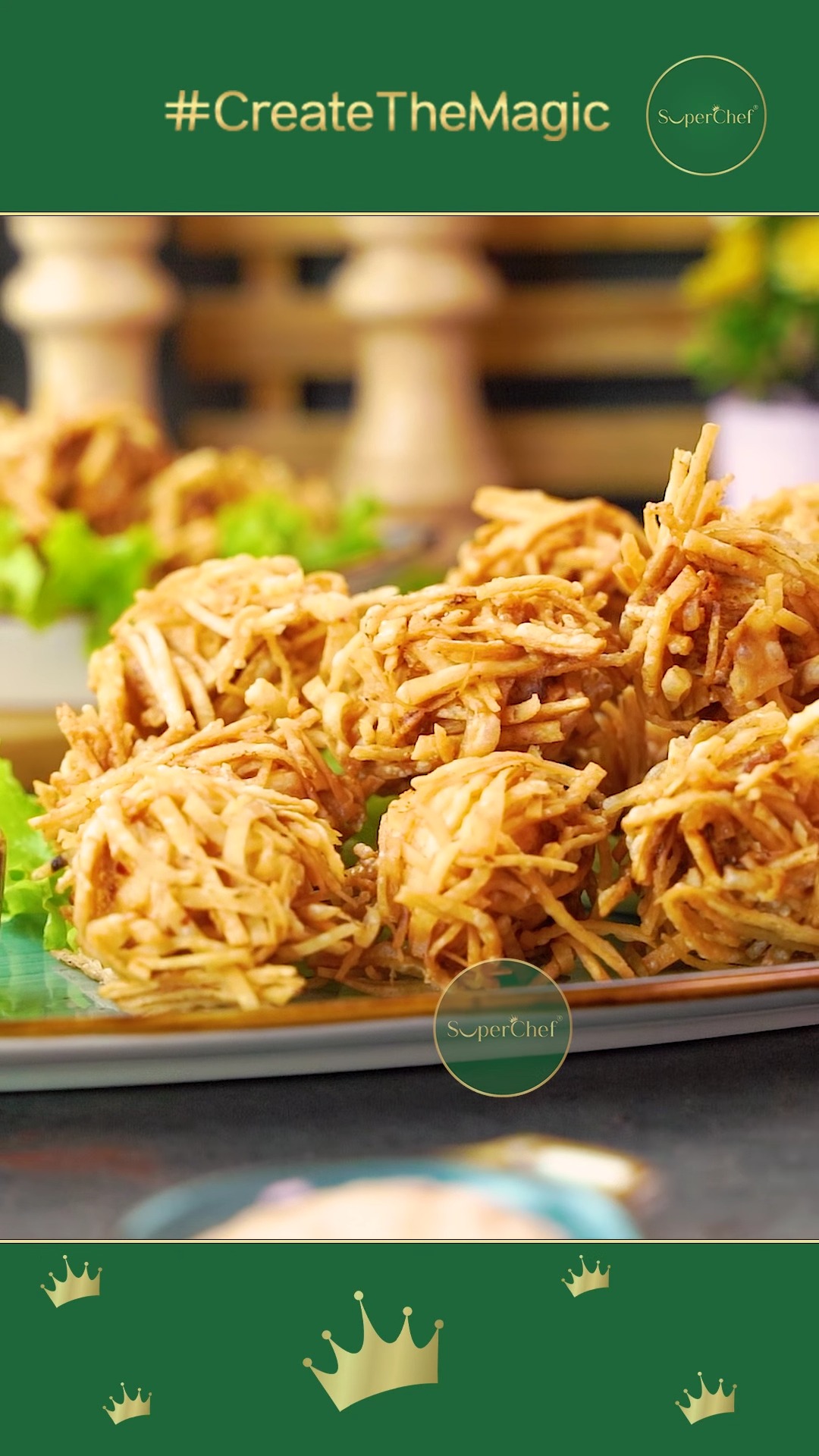 Cripsy Chicken Thread Balls 😋 #reels #foryou #SuperChef #CreateTheMagic ...