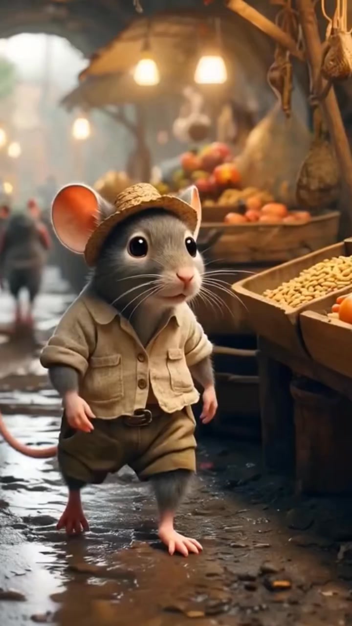 The kissing mouse, short but sweet | The Mouse family that live by