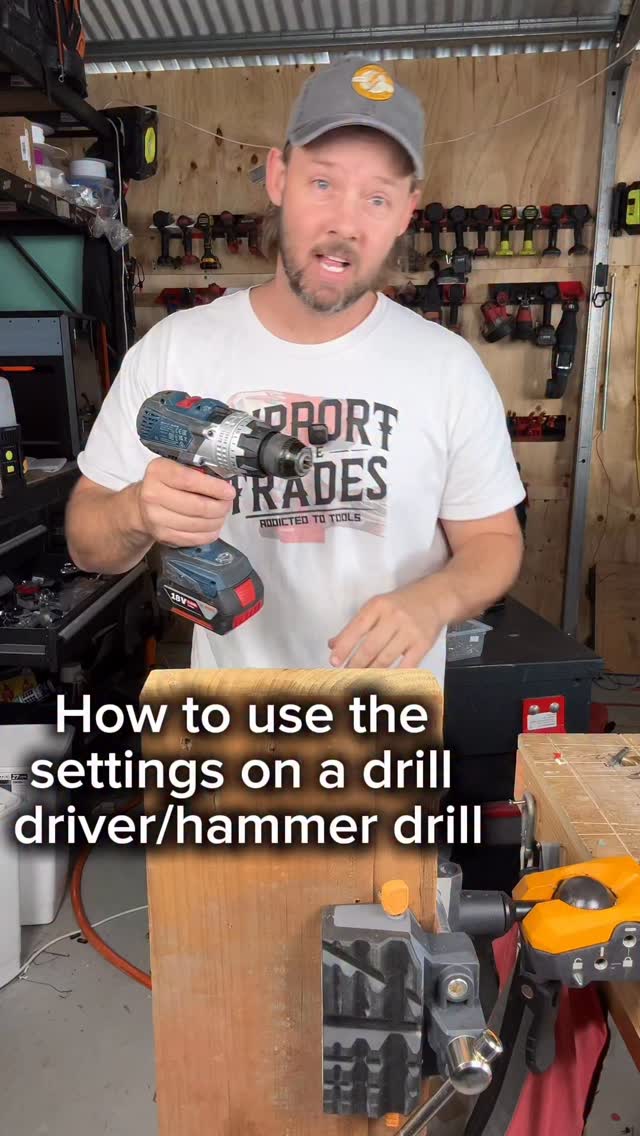 How to use the settings on a drill driver/hammer drill. | Matthew ...