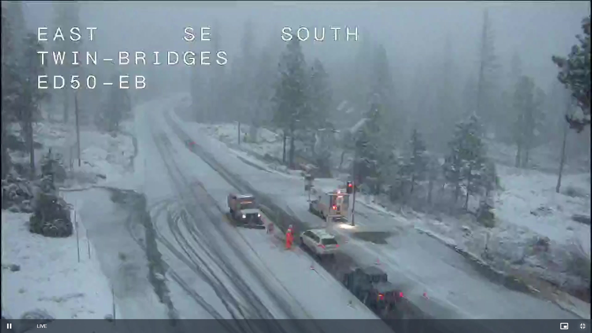 Chain controls are back up on U.S. Highway 50 over Echo Summit between ...