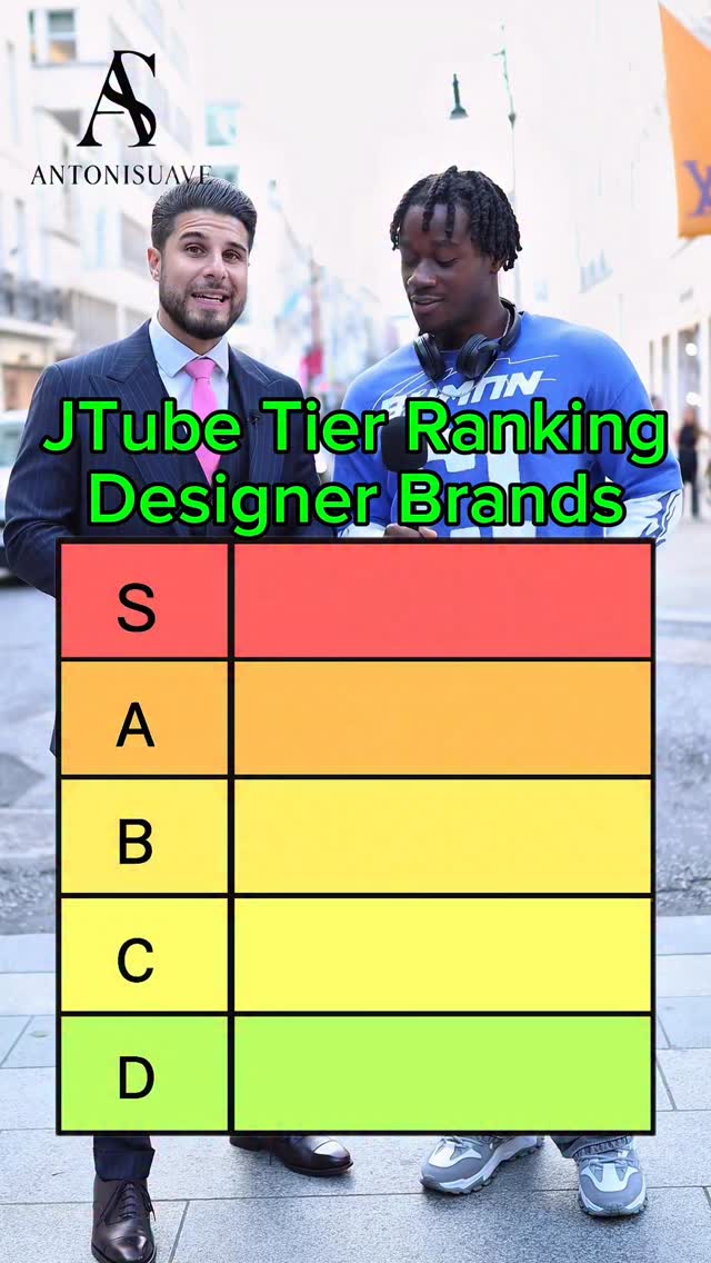 @jessesaah Tier Ranking Designer Brands | Antoni Suave | Facebook