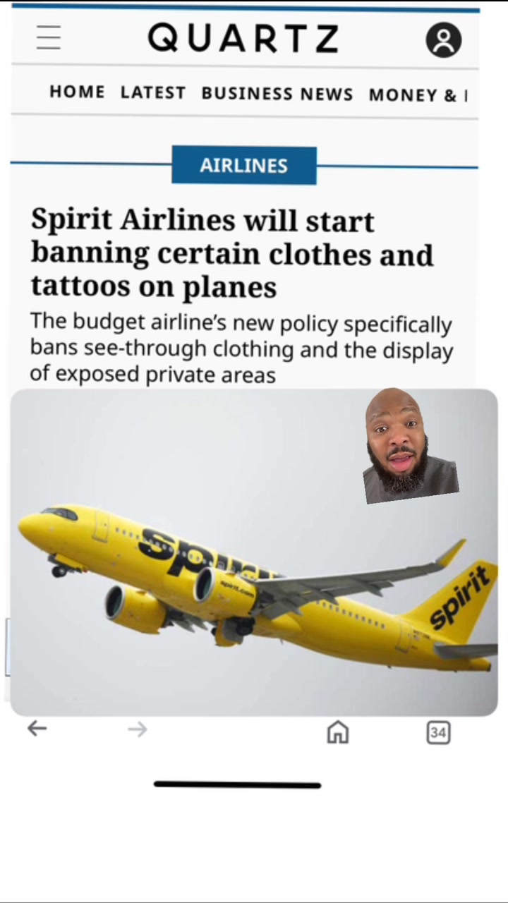 What do you think about Spirit Airlines' new dress code policy?