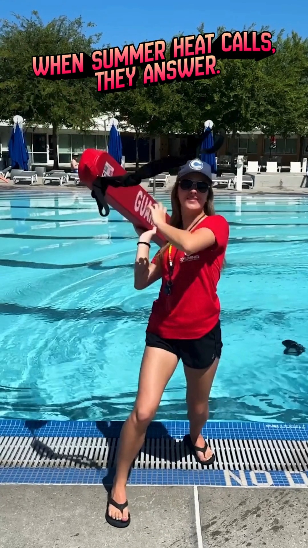 Your summer heroes are on duty. ☀️🛟 Rec Swim is open at the Elk