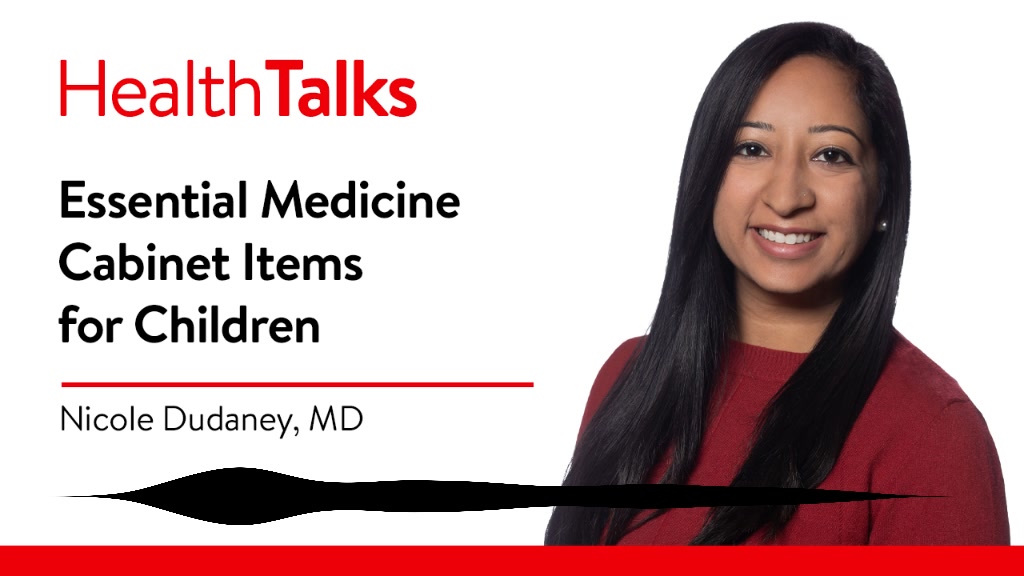 Dr. Nicole Dudaney highlights must-have items for your medicine cabinet, along with expert tips for treating colds and managing emergencies. Read more on our blog, and continue listening on the HealthTalks podcast