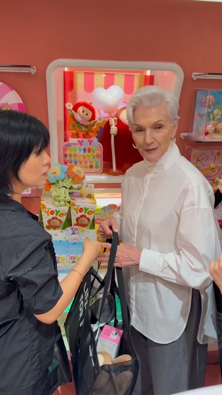 👀 Wondering what Maye Musk couldn't resist picking up in Shanghai