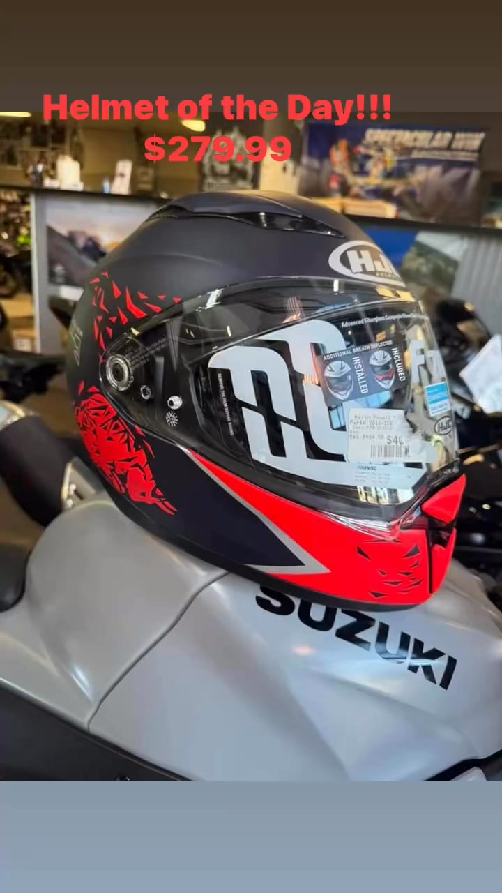 hjc f70 red bull spielberg helmet enhancing visibility and ensuring protection against the elements HJC Spielberg Red Bull Ring