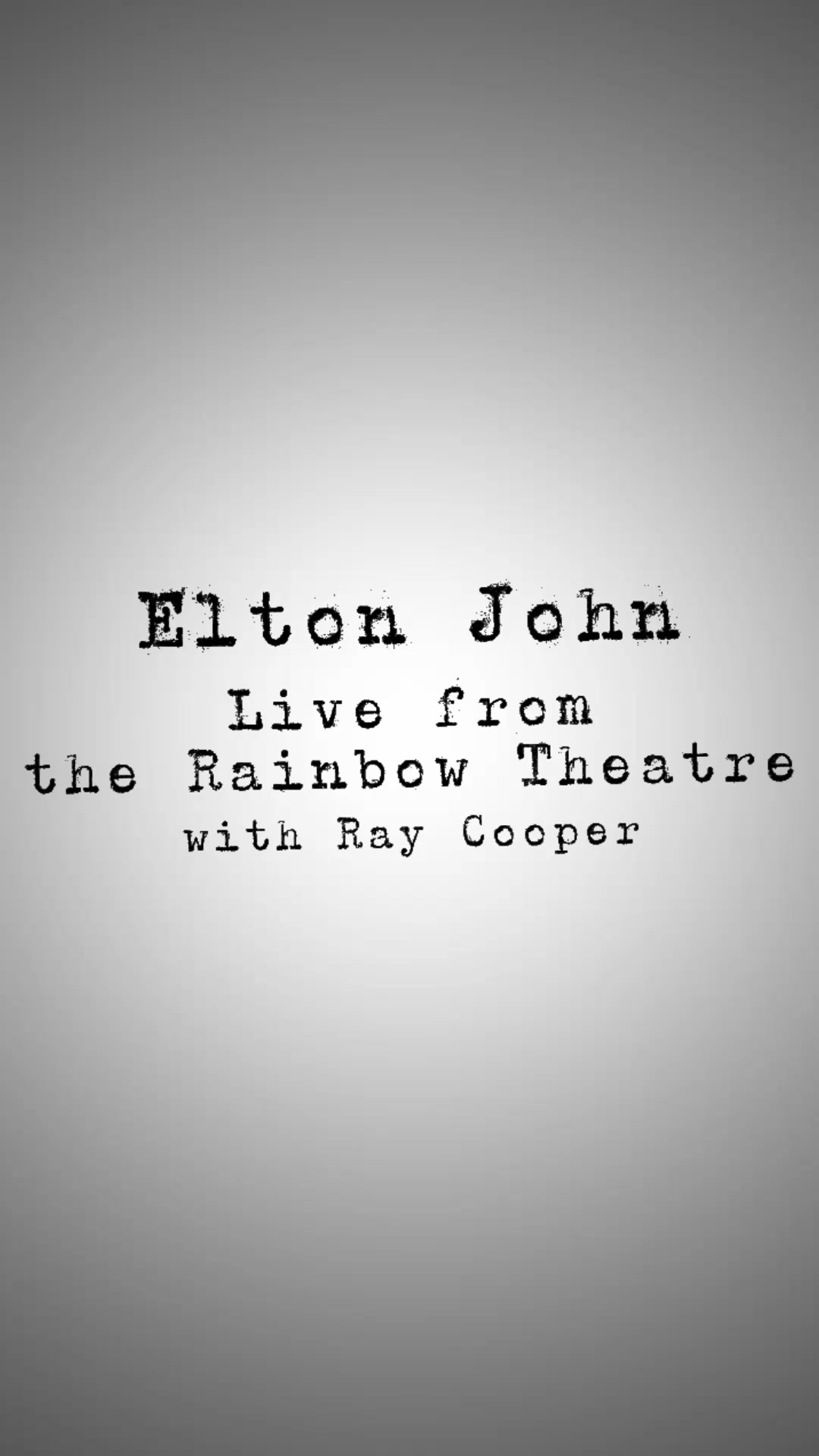 Elton John on Reels