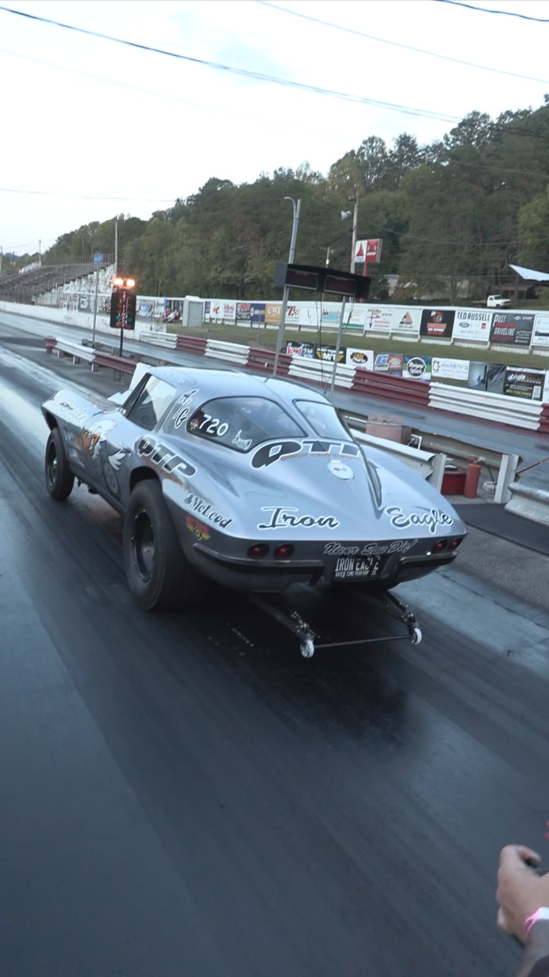 Unfortunately the Iron Eagle Corvette hit the wall in Knoxville! # ...