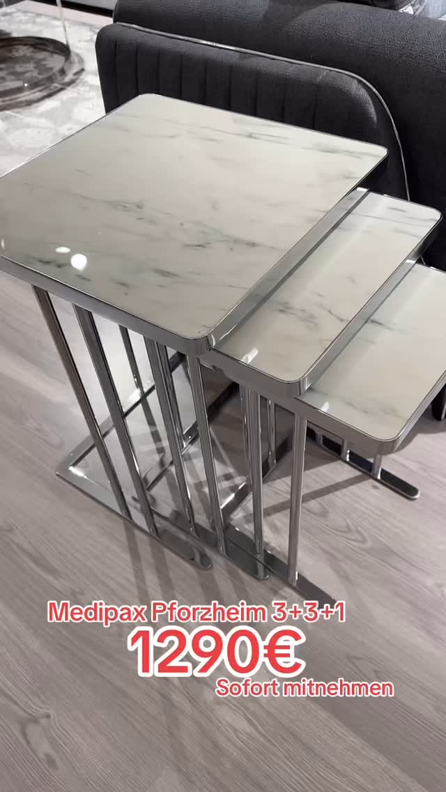 ✨ Großer Rabatt! ✨, Nur 1290 € statt 1990 €, 🛋️ Sofagarnitur 3+3+1, 🛏️ Mit Schlaffunktion – stilvoll und praktisch, 📦 Sofort abholbereit in unserem Geschäft, 📍 Medipax Pforzheim, 📲 Für Infos &