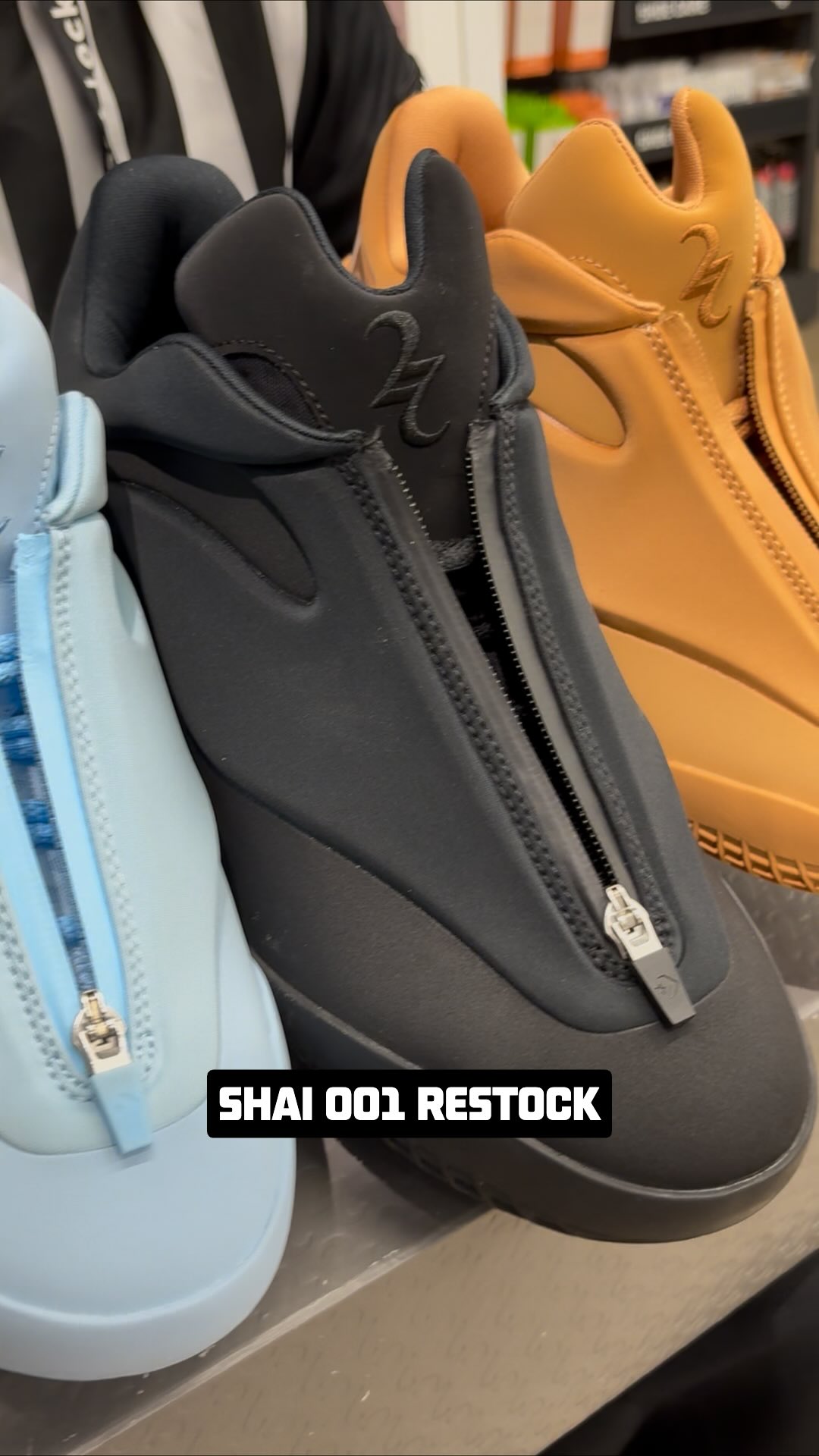 Pull up! The Converse SHAI 001 in “Masi Blue,” “Hail Clay,” and