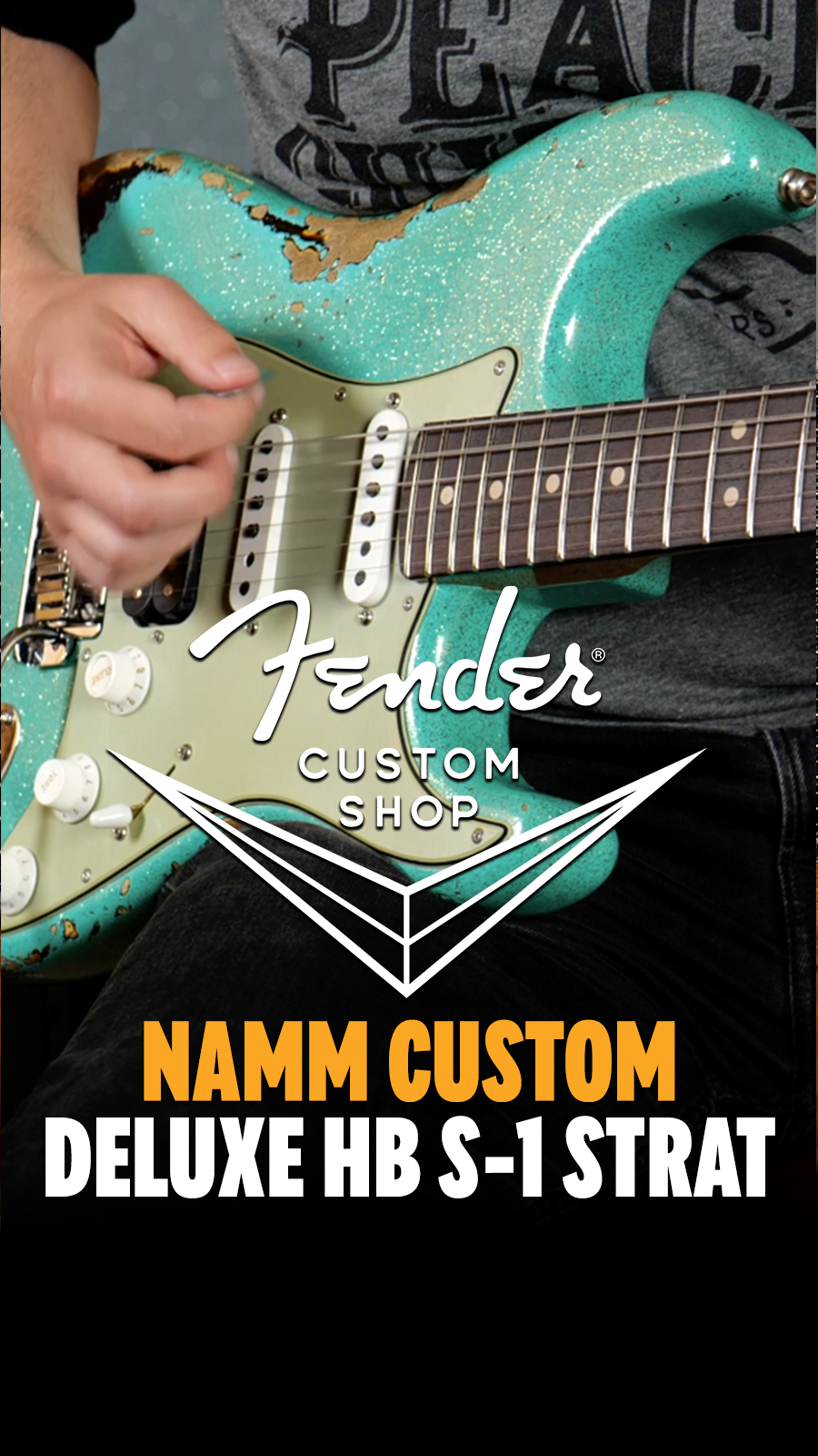 And the award for the coolest finish goes to this Fender Custom