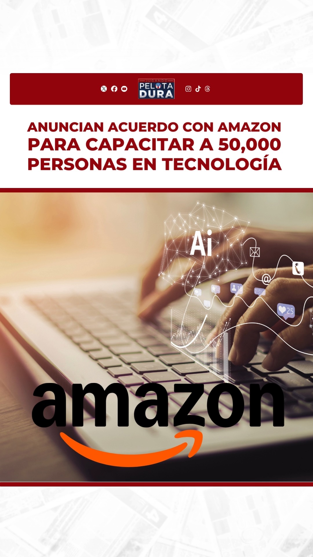 Anuncian acuerdo con Amazon para capacitar a 50,000 personas en ...