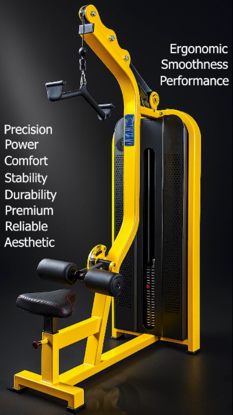 Pull,Strengthen,Repeat🔥 The Lat Pull Down Machine designed for comfort ...