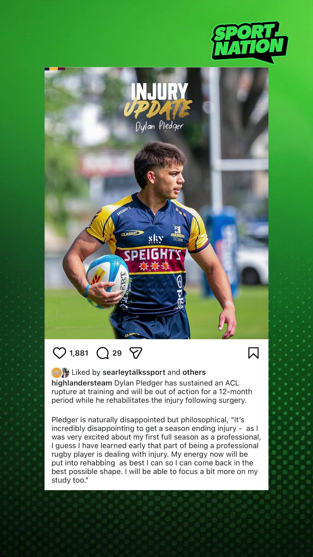 Heartbreak in Highlander country as Dylan Pledger’s 2026 Super Rugby ...