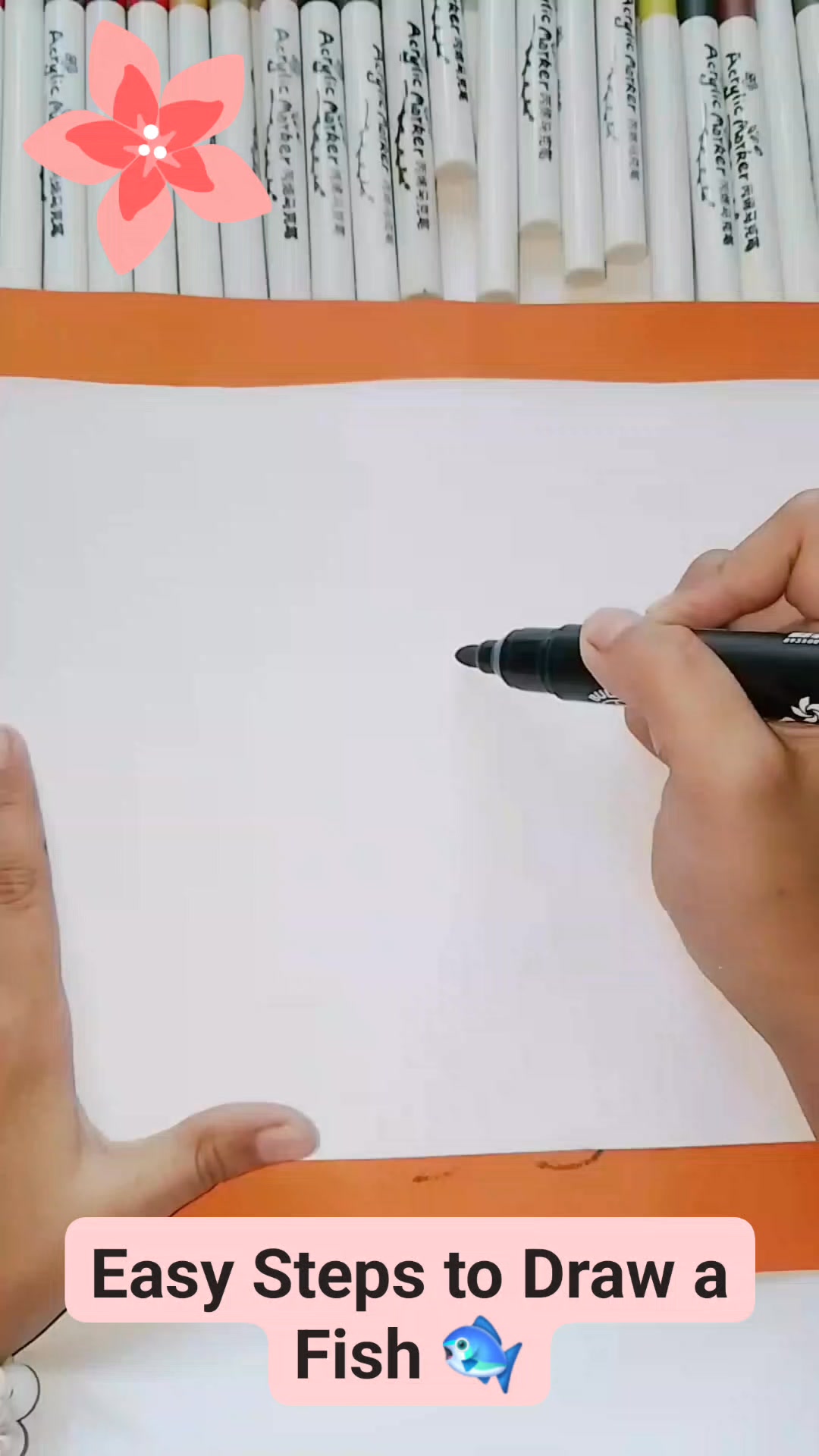 Easy Steps to Draw a Fish 🐟 My daughter's drawing ️ #drawing # ...