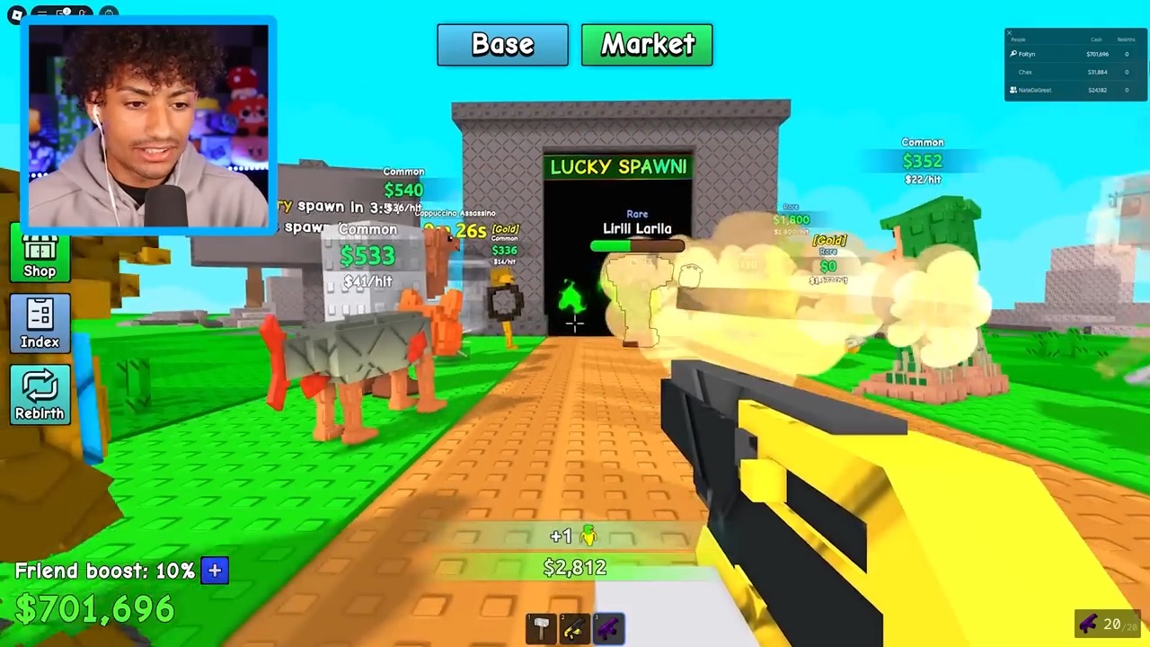 WE BUILT THE STRONGEST BRAINROT ARMY IN ROBLOX!. | Foltyn Reacts | Facebook