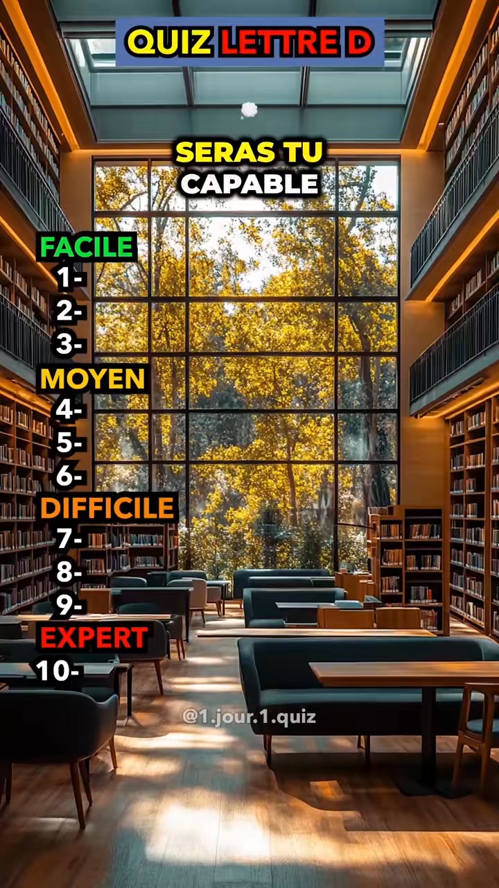 La réponse à ces 10 questions commence par la lettre D 😉 #quiz # ...