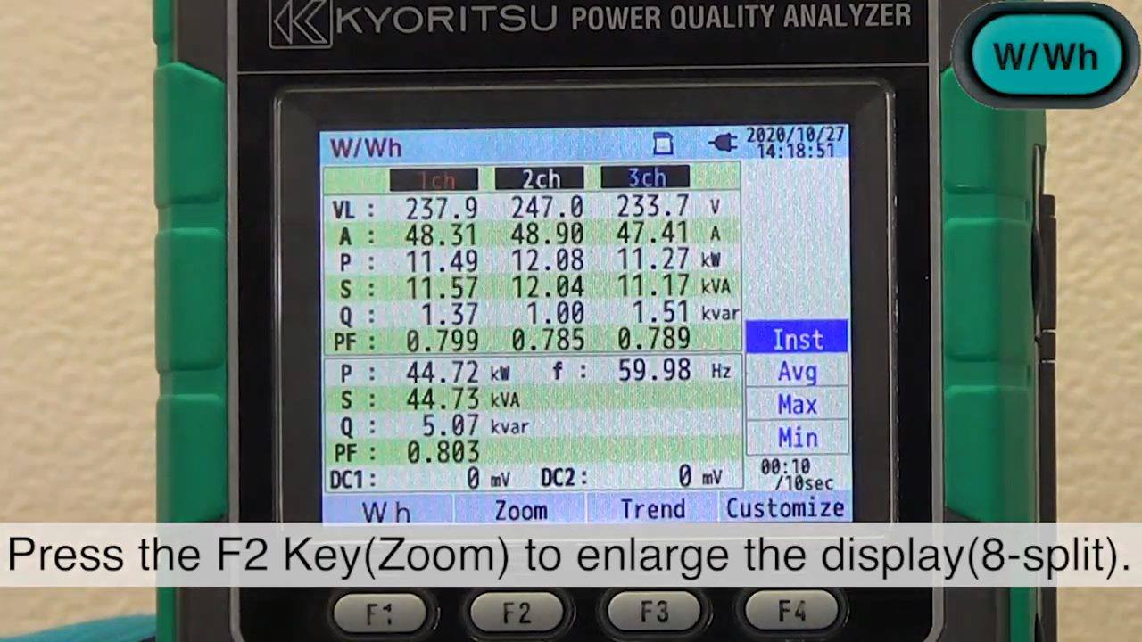 KYORITSU Power Quality Analyzer KEW 6315 | Operation procedures 