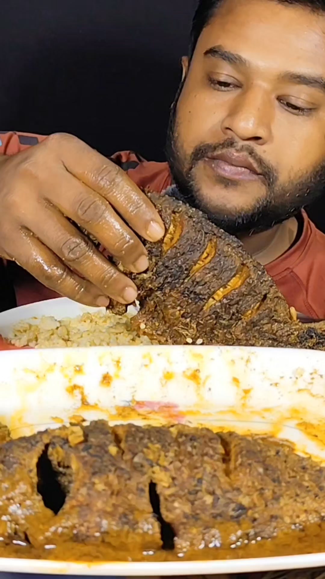 Fish fry eating video #viral #mukbang #reels | Rasel Foodie | Facebook