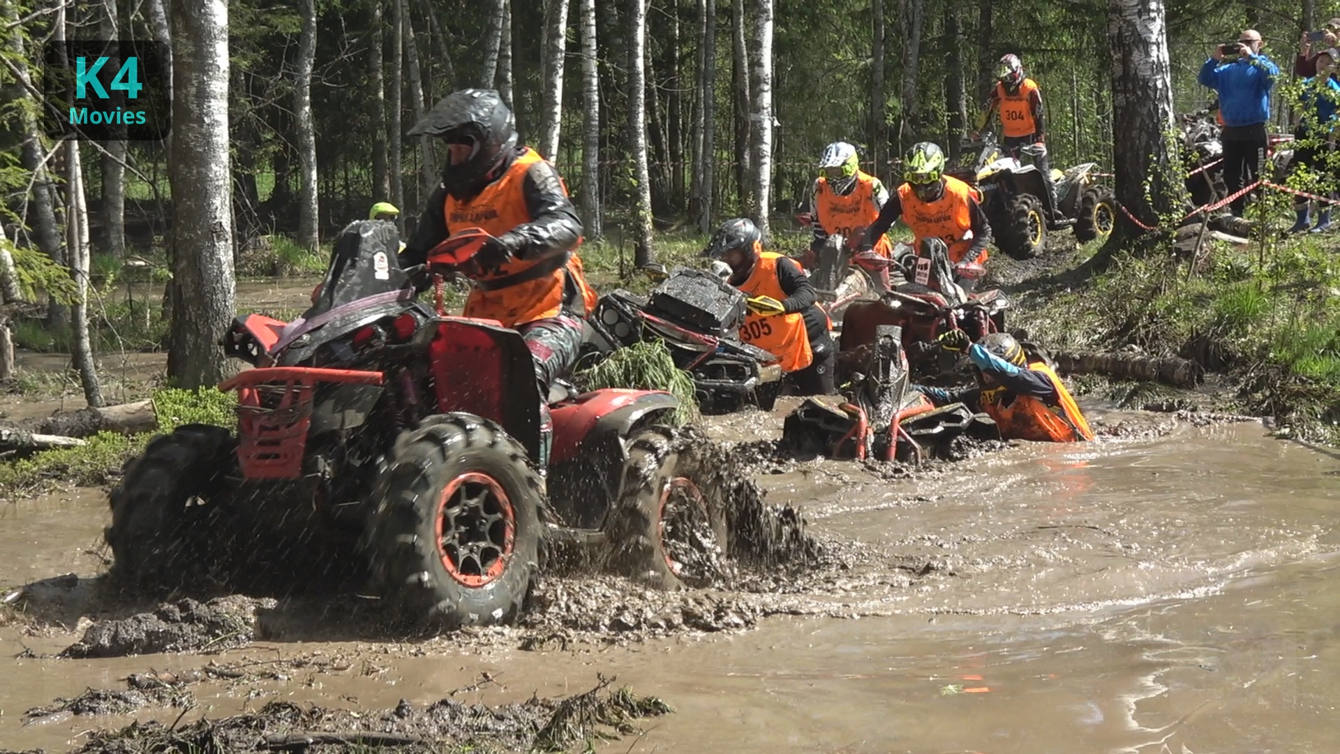 Crazy ATV Off Road race challenge. Brave men rides their ATVs to their ...