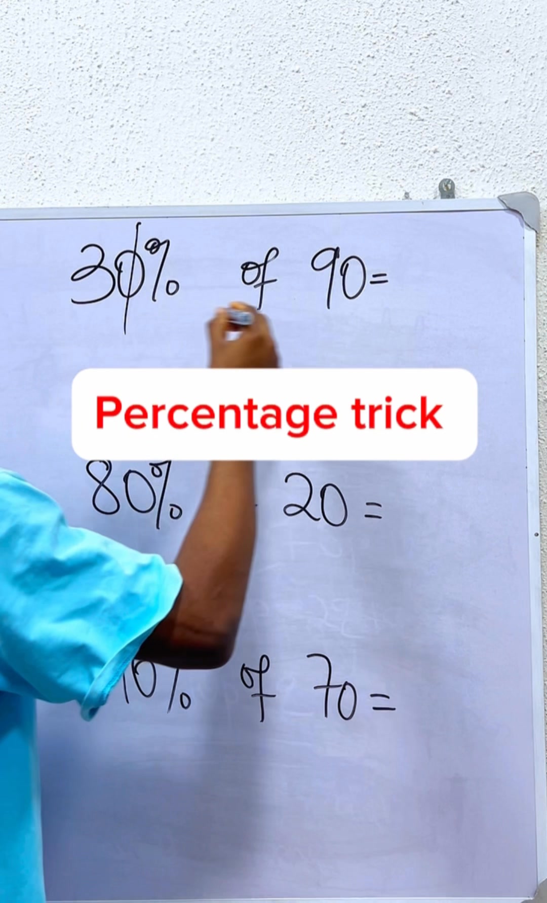 Percentage trick. #mathstutor #GCSE #SAT | Maths with Esomnofu. | Facebook