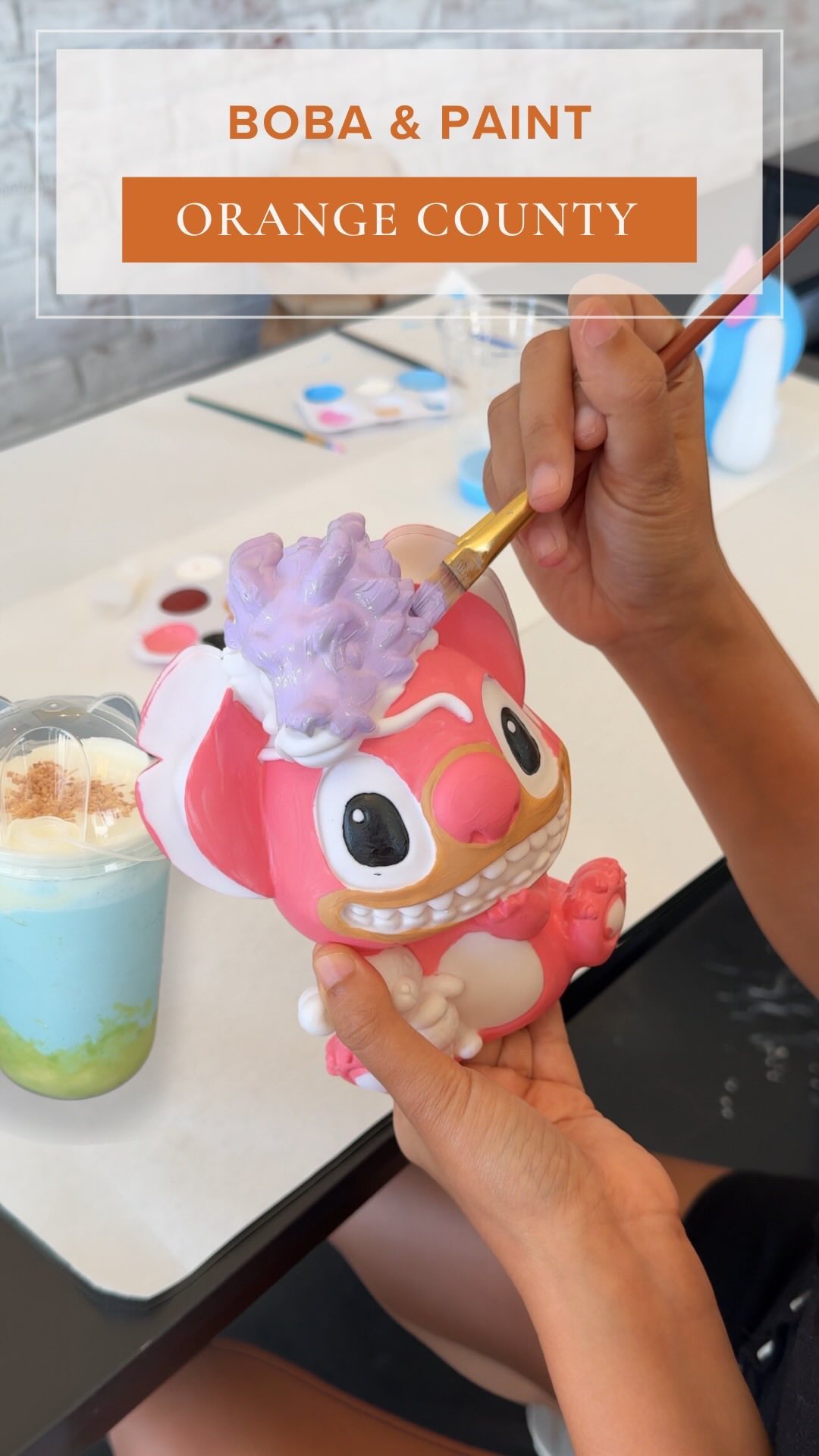Unique boba shop in Orange County where you can paint your own Piggy ...