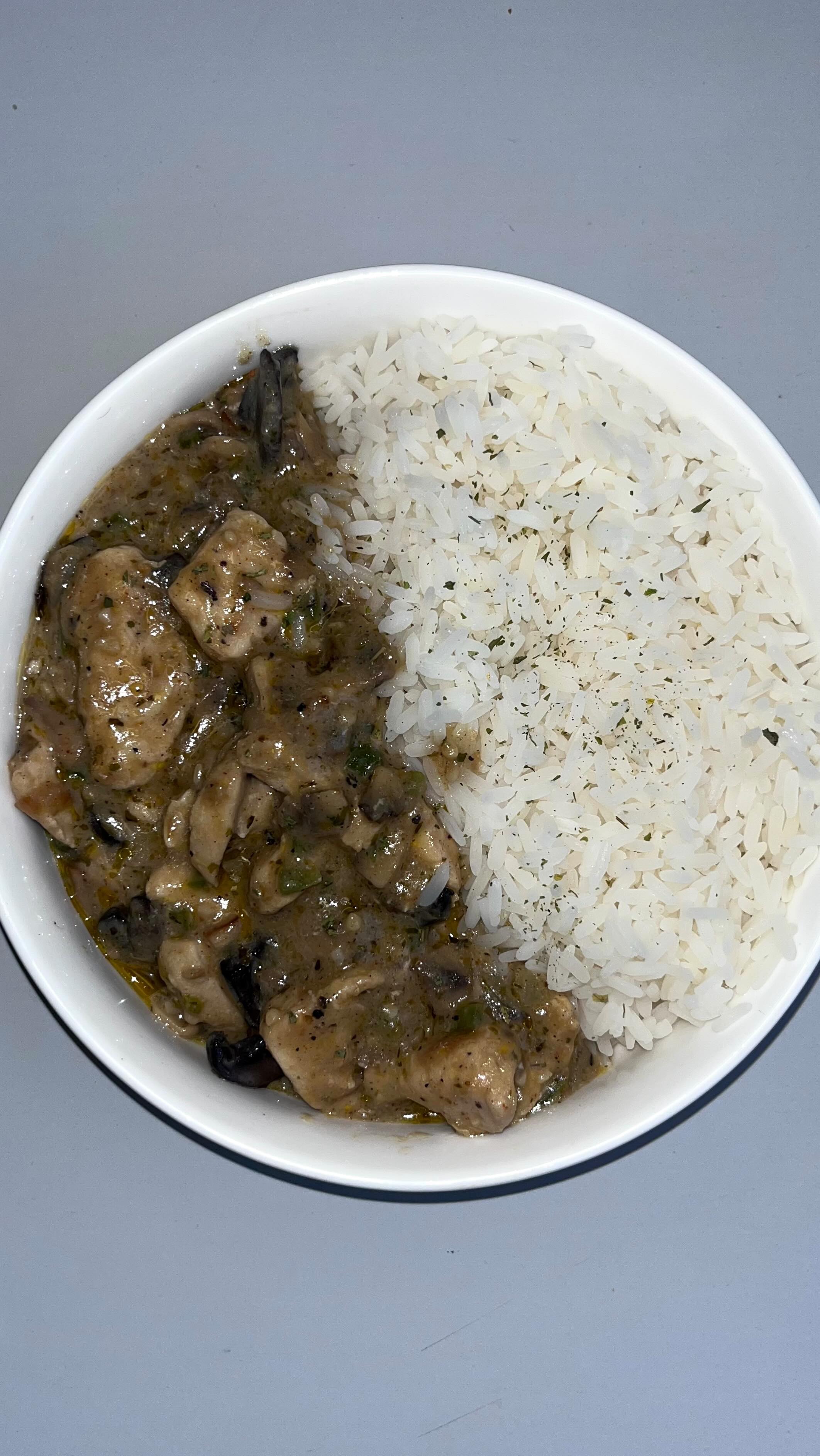 Res Dinner: Epsiode 27- Chicken a la King & Rice #food #oodporn # ...