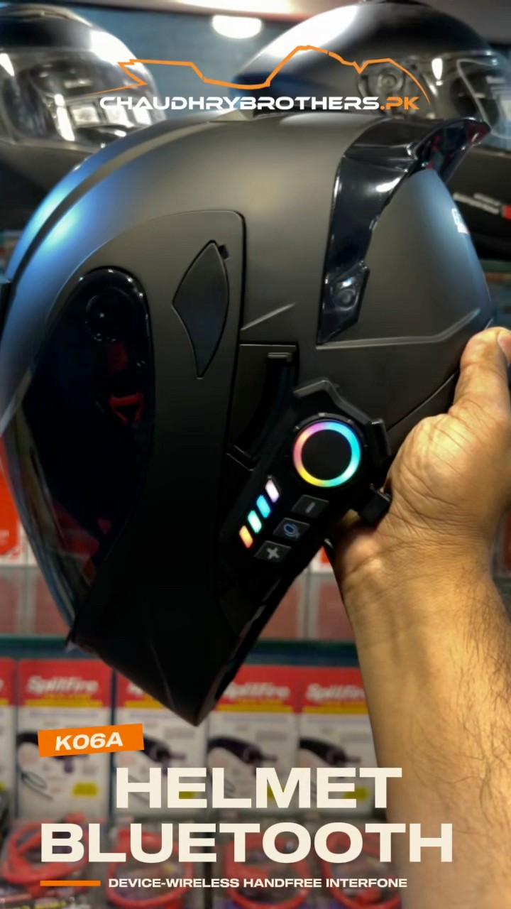 bluetooth motorcycle helmet in pakistan Martian Genuine Real Carbon Fiber Modular Flip up Full Face + Motorcycle Headset: HB-B1 Glossy Carbon Black K06A HELMET BULETOOTH DEVICE-WIRELESS HANDSFREE