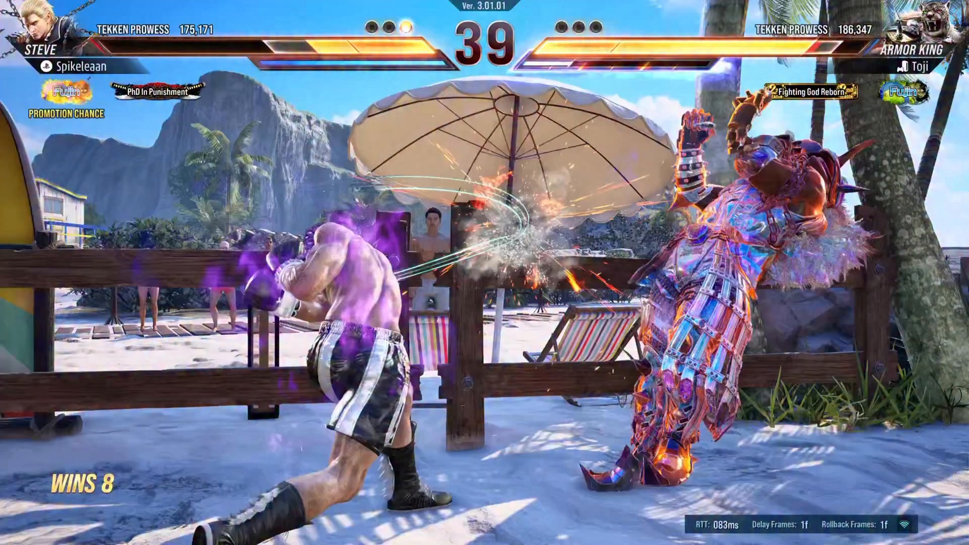 ３ちゃんです。 knee playing tekken 8 / casual players and new players playing