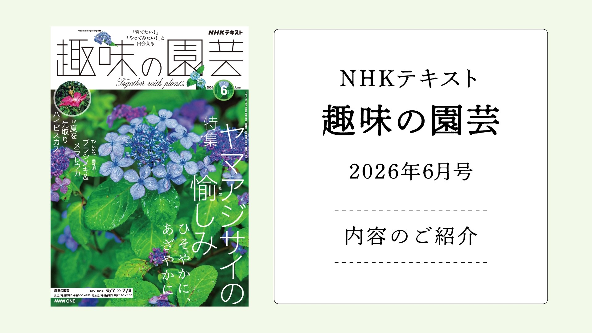 趣味の園芸 6月号を動画でチラ見せ！ 【5月21日発売】NHKテキスト