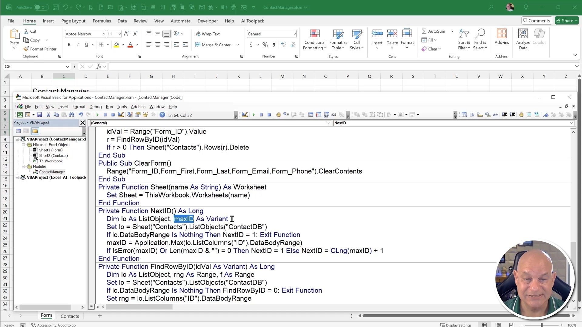 ChatGPT-5 created a complete Excel app instantly — buttons, forms